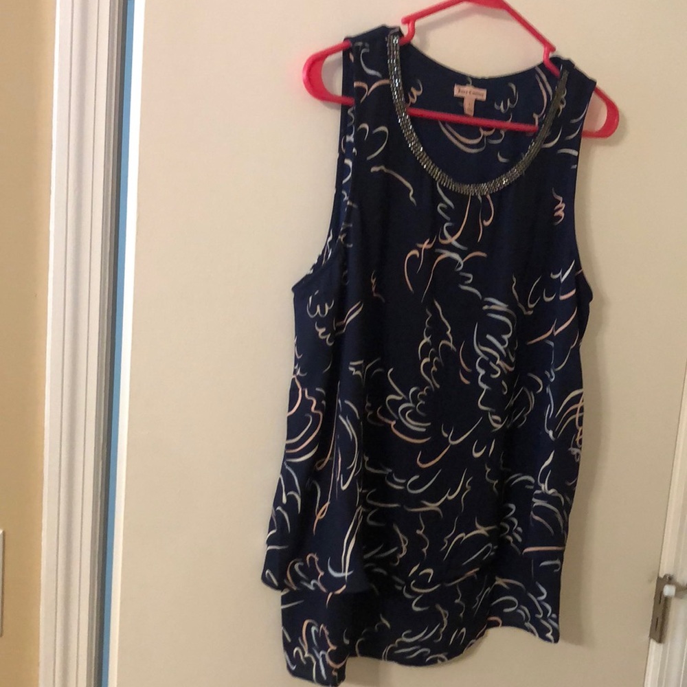 Juicy Couture Women’s Top Size Large Pink & Blue Color